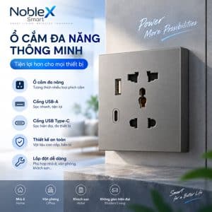 Ổ Cắm Âm Tường Đa Năng Cao Cấp